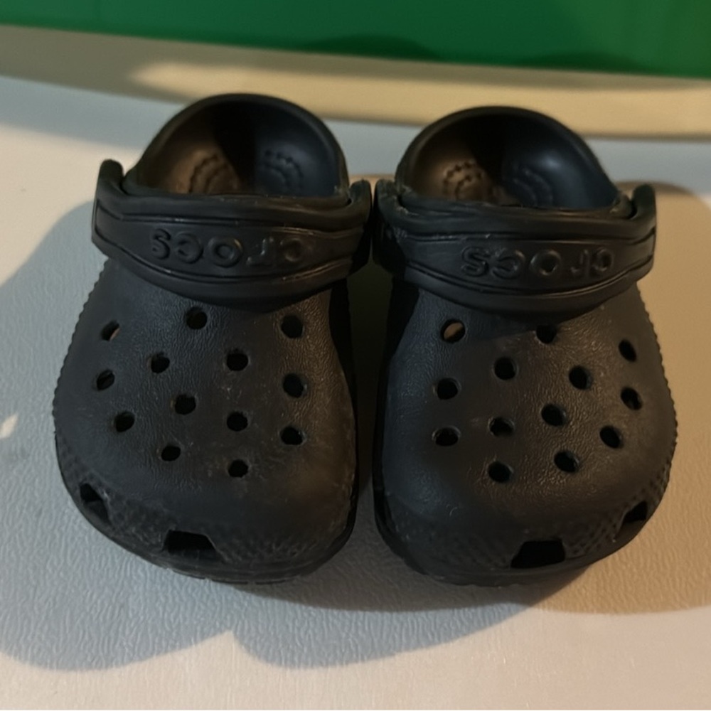 CROCS Baby Black Water Shoes